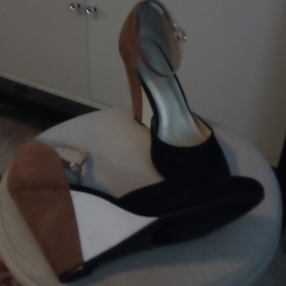 Colorblock anklestrap wedge shoes - Picture 2 of 8
